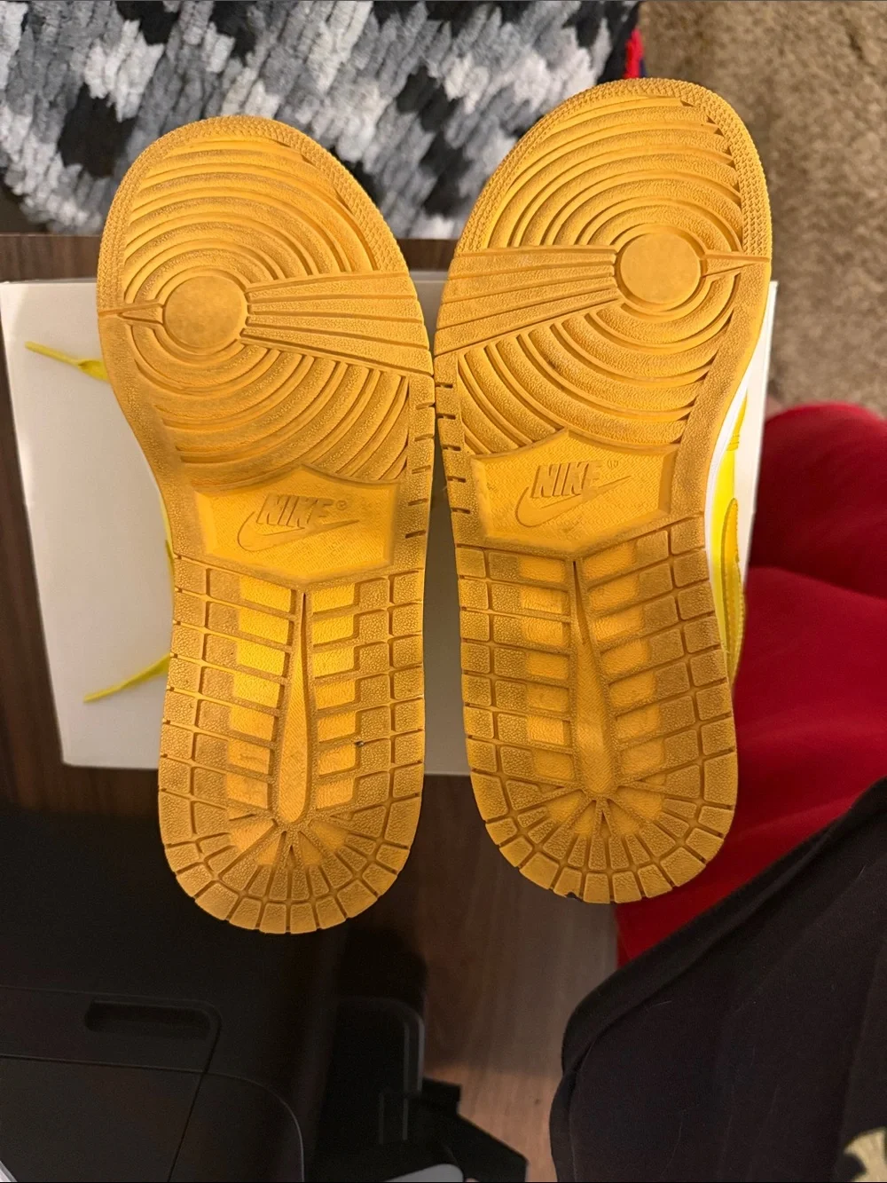 Jordan Yellow Low Top Sneakers